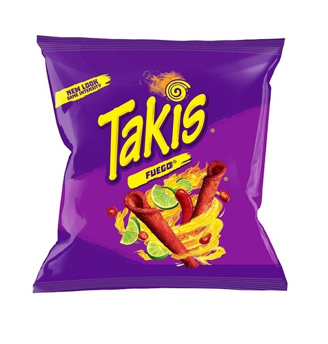 Happy Basket Grocery - Takis Fuego Hot Chilli Pepper & Lime 28 g - Takis Fuego Hot Chilli Pepper & Lime 28 g