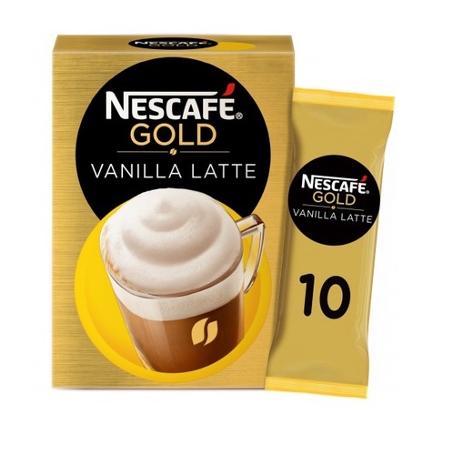 Nescafe Gold Vanilla Latte 10 Sachets X 18.5 g - Nescafe Gold Vanilla Latte 10 Sachets X 18.5 g