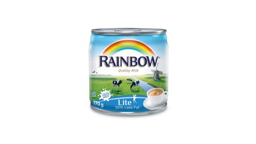 RainBow Lite Evaporated Milk Original 170 g - RainBow Lite Evaporated Milk Original 170 g