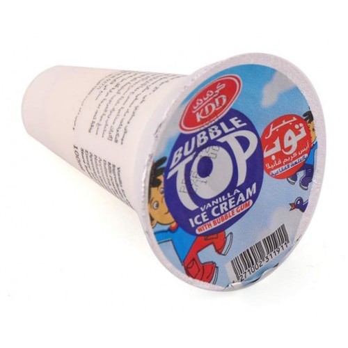 KDD Vanilla Ice Cream With Chewing Gum 54 g - KDD Vanilla Ice Cream With Chewing Gum 54 g