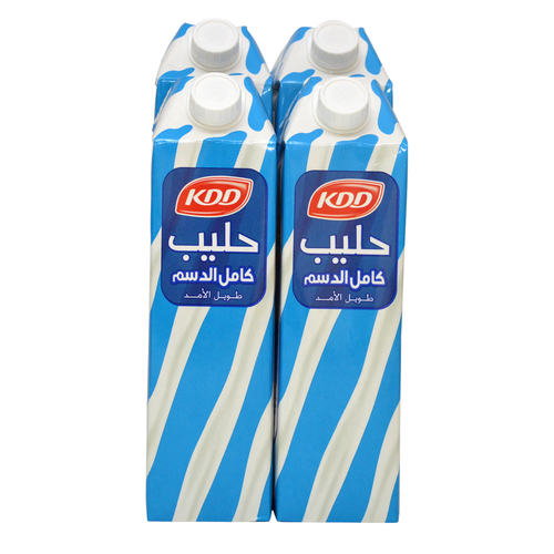 KDD Full Cream Milk 4 Pieces X 1 Liter - KDD Full Cream Milk 4 Pieces X 1 Liter