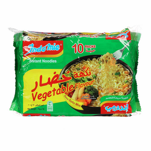 Indomie Vegetable Flavour 10 Bags X 77 g - Indomie Vegetable Flavour 10 Bags X 75 g