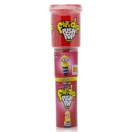 Flip N Dip Push Pop Cola 25 g - Flip N Dip Push Pop Cola Or Raspberry 25 g