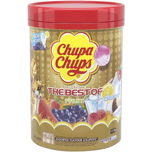 Chupa Chups The Best of Lollipops Assorted Flavours 1100 g - 100 PCS - Chupa Chups The Best of Lollipops Assorted Flavours 1100 g - 100 PCS