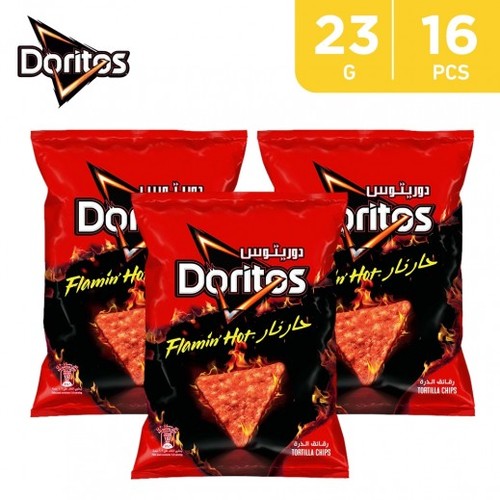 Doritos Flamin Hot 16 Pieces X 23 g - Doritos Flamin Hot 16 Pieces X 23 g