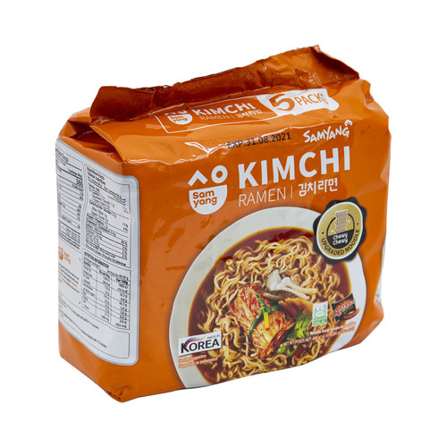 Korean Indomie Ramen Kimchi Flavor 5 Pieces X 80 g - Korean Indomie Ramen Kimchi Flavor 5 Pieces X 80 g