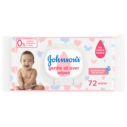 Johnson s Baby Wipes 72 Wipes - Johnson s Baby Wipes 72 Wipes