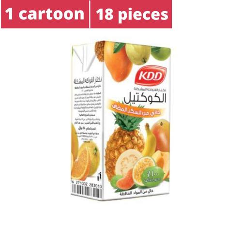 KDD Cocktail Juice No Added Sugar 18 Pieces X 125 ml - KDD Cocktail Juice No Added Sugar 18 Pieces X 125 ml