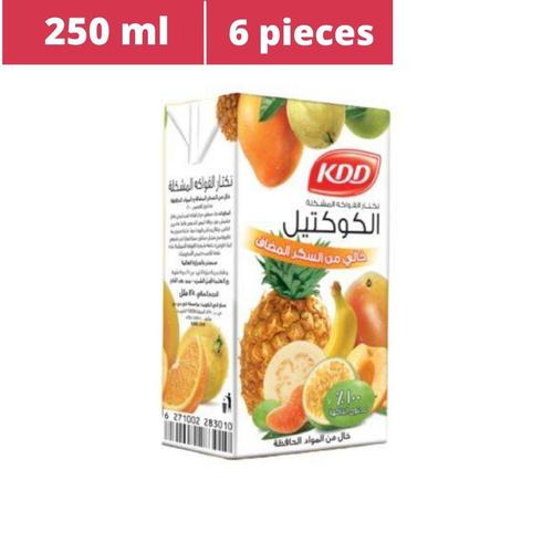 KDD Cocktail Juice No Added Sugar 6 Pieces X 125 ml - KDD Cocktail Juice No Added Sugar 6 Pieces X 125 ml