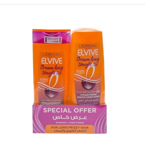 Elvive Shampoo + Conditioner Dream Long Straight 400 ml - Elvive Shampoo + Conditioner Dream Long Straight 400 ml