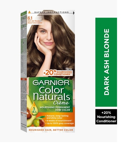 Garnier Color Naturals 6.1  Dark Ash Blonde - Garnier Color Naturals 6.1  Dark Ash Blonde