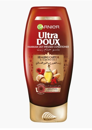 Garnier Ultra Doux Healing Castor And Almond Oils Conditioner 400 ml - Garnier Ultra Doux Healing Castor And Almond Oils Conditioner 400 ml