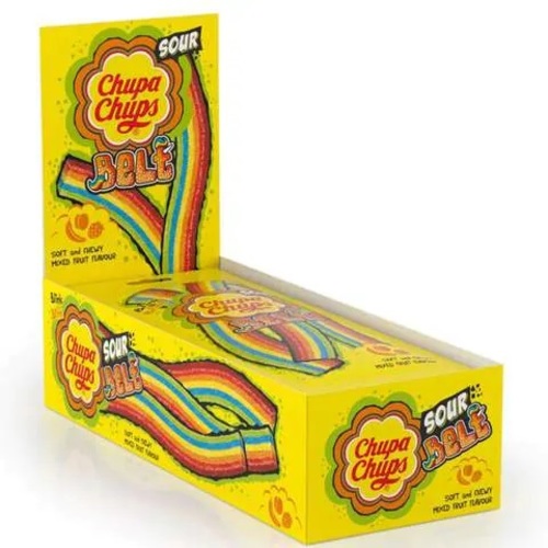 Chupa Chups Sour Belt 8 Belts 12 PCS X 57 g - Chupa Chups Sour Belt 8 Belts 12 PCS X 57 g