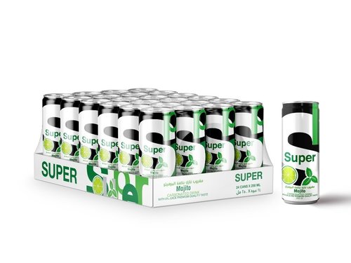 Super Mojito Carbonated Drink 250 ml * 24 pec - Super Mojito Carbonated Drink 250 ml * 24 pec