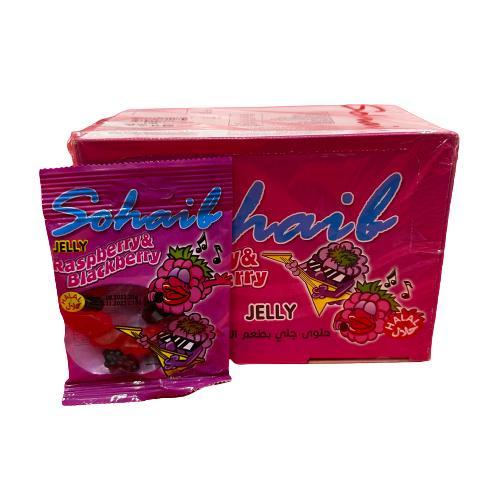 Sohaib Raspberry & Blackberry Jelly 20 g * 24 pec - Sohaib Raspberry & Blackberry Jelly 20 g * 24 pec