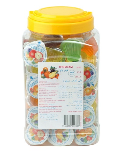 Thomyam Mini Cup Jelly 16 g * 100 pcs - Thomyam Mini Cup Jelly 16 g * 100 pcs