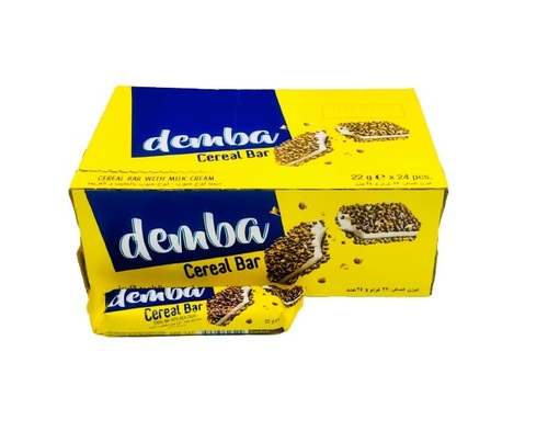 Demba Cereal Bar With Milk Cream 22 g * 24 pcs - Demba Cereal Bar With Milk Cream 22 g * 24 pcs