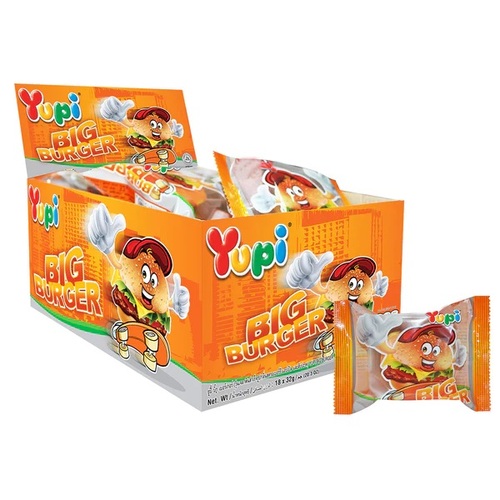 Yupi Big Burger 32 g * 24 Pcs - Yupi Big Burger 32 g * 24 Pcs