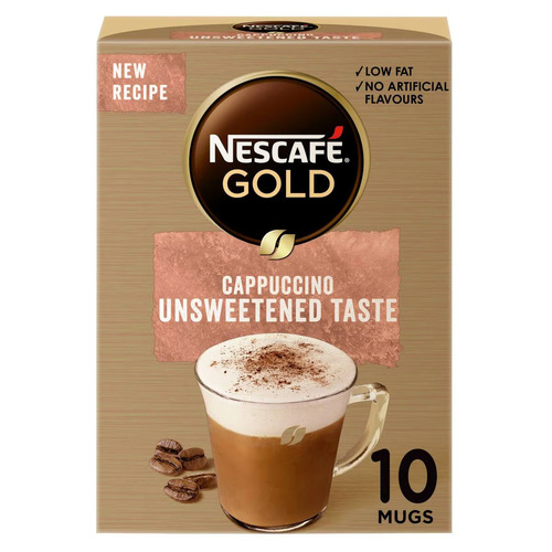 Nescafe Gold Cappuccino Unsweetened Taste 10 PCS X 14.2 g - Nescafe Gold Cappuccino Unsweetened Taste 10 PCS X 14.2 g