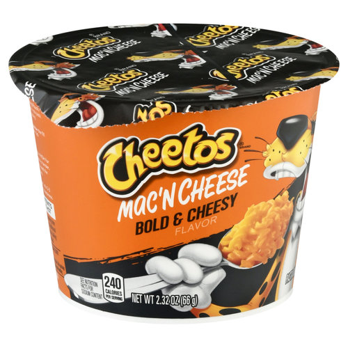 Cheetos Pasta Bowl Mac'n Cheese Bolde Cheesy net wt 2.32 oz (66 g) - Cheetos Pasta Bowl Mac'n Cheese Bolde Cheesy net wt 2.32 oz (66 g)