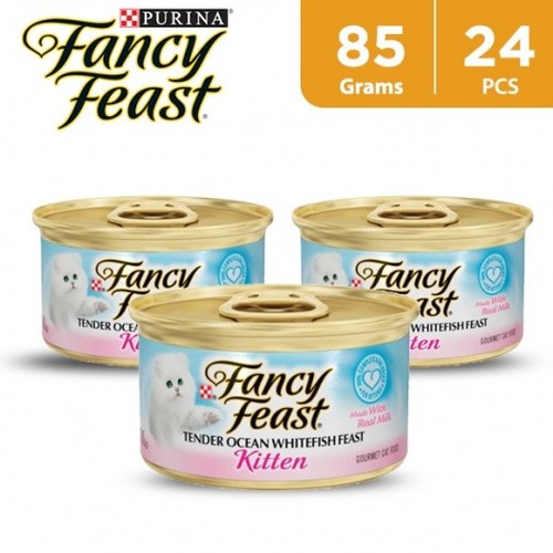 Purina Fancy Feast Kitten Ocean WhiteFish Feast 24 PCS X 85 g - Purina Fancy Feast Kitten Ocean WhiteFish Feast 24 PCS X 85 g