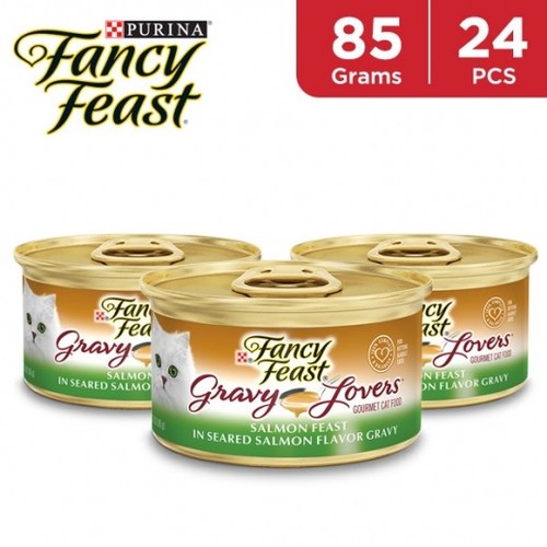 Purina Fancy Feast Gravy Lovers Salmon Feast 24 PCS X 85 g - Purina Fancy Feast Gravy Lovers Salmon Feast 24 PCS X 85 g