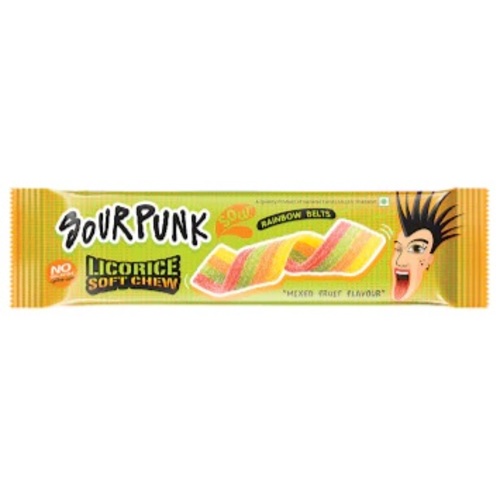 Sour Punk Licorice Original Sour Belt 10 g - Sour Punk Licorice Original Sour Belt 10 g