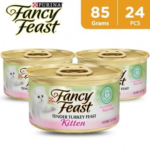 Purina Fancy Feast Kitten Turkey Feast 24 PCS X 85 g - Purina Fancy Feast Kitten Turkey Feast 24 PCS X 85 g