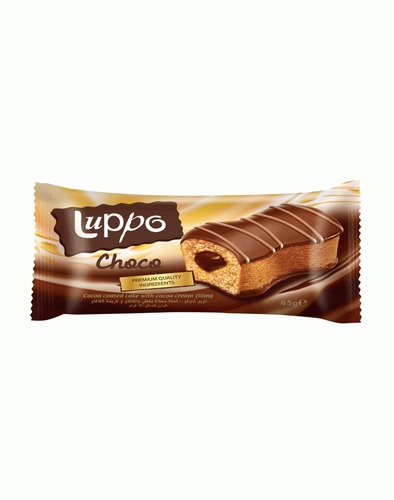 Luppo Choco Coated Cake With Cocoa Cream Filling 40 g - Luppo Choco Coated Cake With Cocoa Cream Filling 40 g