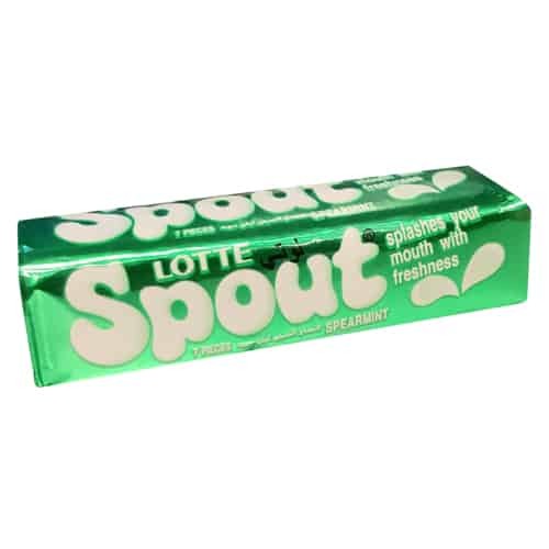 Lotte Spout Bubble Gum With Spearmint 23.8 g - Lotte Spout Bubble Gum With Spearmint 23.8 g