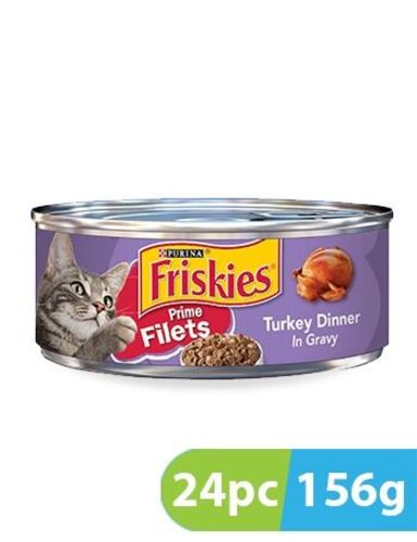 Friskies Prime Filets With Turkey Dinner 24 PCS X 156 g - Friskies Prime Filets With Turkey Dinner 24 PCS X 156 g