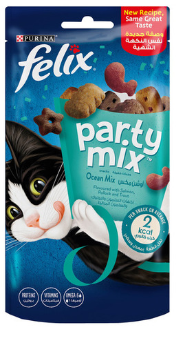 Purina Felix Party Mix Ocean Mix 60 g - Purina Felix Party Mix Ocean Mix 60 g