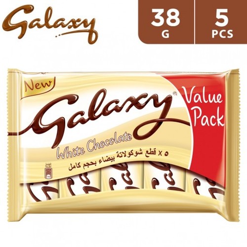 Galaxy White Chocolate 5 PCS X 38 g - Galaxy White Chocolate 5 PCS X 38 g