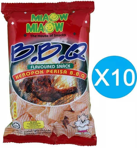 MIAOW MIAOW B.B.Q 10 PCS X 50 g - MIAOW MIAOW B.B.Q 10 PCS X 50 g