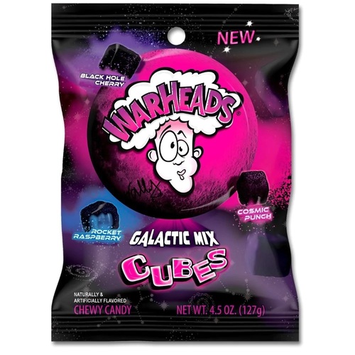 WARHEADS Galactic Mix Cubes 127 g - WARHEADS Galactic Mix Cubes 127 g