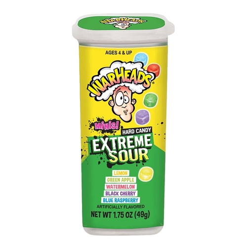 WARHEADS Extreme Sour Minis 49 g - WARHEADS Extreme Sour Minis 49 g