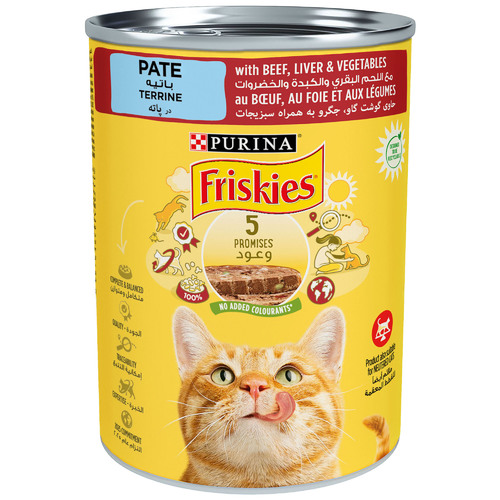 Friskies With Beef, Liver & Vegetables Cat Food 400 g - Friskies With Beef, Liver & Vegetables Cat Food 400 g