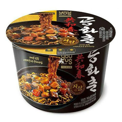 Gonghwachun Premium Instant Noodle With Black Bean Ramen Bowl 160 g - Gonghwachun Premium Instant Noodle With Black Bean Ramen Bowl 160 g