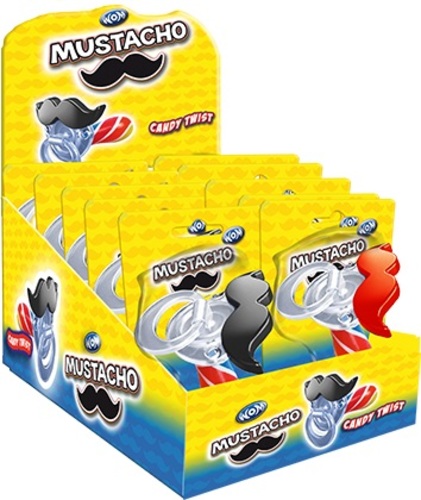 BPOP Candy Twist Mustacho 12 PCS X 15 g - BPOP Candy Twist Mustacho 12 PCS X 15 g