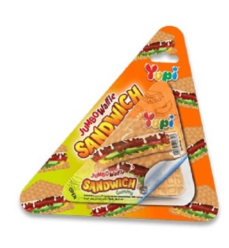 Yupi Jumbo Waffle Sandwish Gummy 88 g - Yupi Jumbo Waffle Sandwish Gummy 88 g