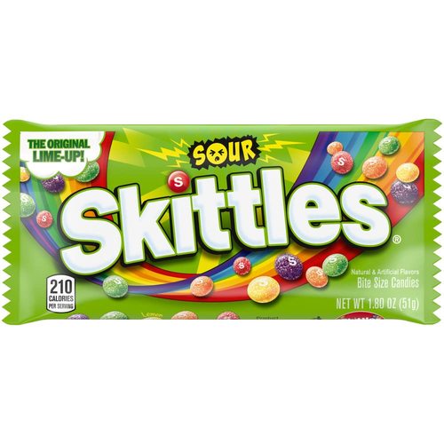 Skittles Sour 51 g U.S.A Made - Skittles Sour 51 g U.S.A Made