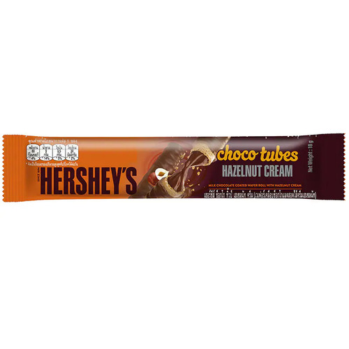 Hersheys Choco Tubes Hazelnut Creme 18 g - Hersheys Choco Tubes Hazelnut Creme 18 g