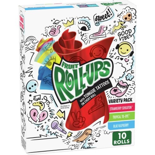 Fruit Roll Ups Variety Pack Of 10 Rolls 141 g - Fruit Roll Ups Variety Pack Of 10 Rolls 141 g