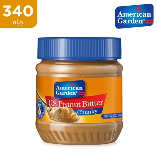 American Garden Crunchy Peanut Butter 340 Grams - American Garden Crunchy Peanut Butter 340 Grams