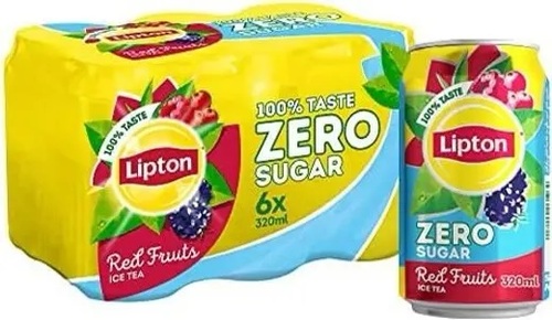 Lipton Red Fruits Zero Sugar Ice Tea 6 Pieces X 320 ml - Lipton Red Fruits Zero Sugar Ice Tea 6 Pieces X 320 ml