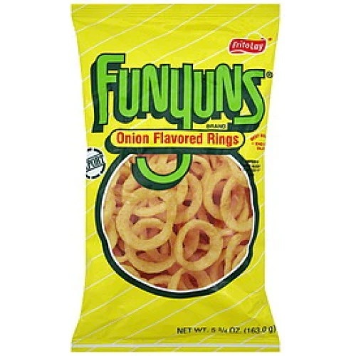 FUNYUNS Onion Flavored Rings U.S.A Family Size 163 g - FUNYUNS Onion Flavored Rings U.S.A Family Size 163 g