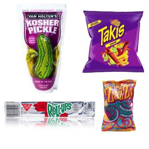 Pouches Van Holten's Hot Pickle Flavor Jumbo Zesty Garlic Pickle In-A Pouch | 5oz | + takis small si - Zesty Garlic Pickle + Small Takis + Roll UP + Jelly