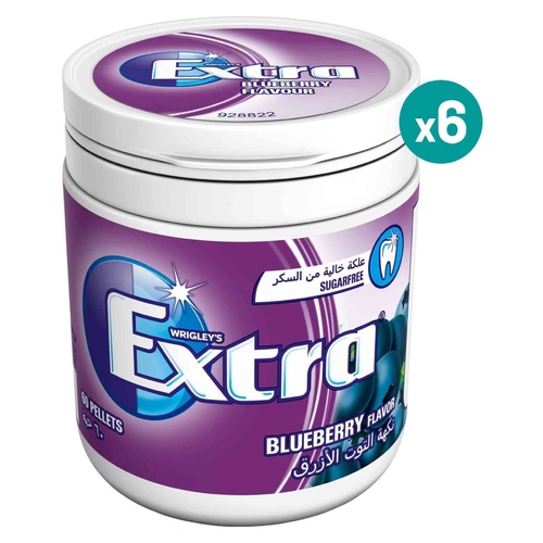 Wrigley's Extra Blueberry 6 PCS X 60 Pellets - Wrigley's Extra Blueberry 6 PCS X 60 Pellets