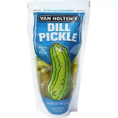 Pouches Van Holten's Hot Pickle Flavor Jumbo Hearty Dill Flavor 5oz - Pouches Van Holten's Hot Pickle Flavor Jumbo Hearty Dill Flavor 5oz