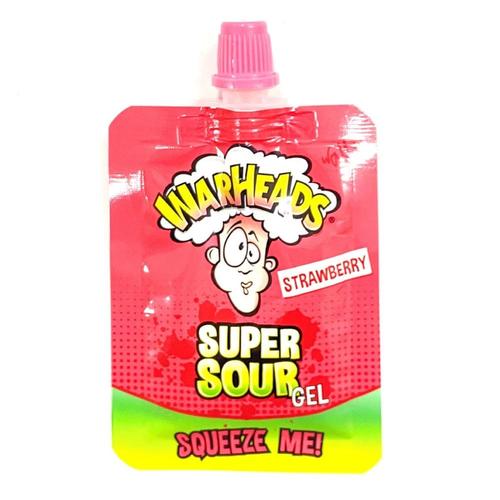 Warheads Strawberry Super Sour Gel 20 g - Warheads Strawberry Super Sour Gel 20 g